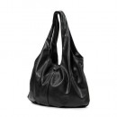 Draped Tote Black